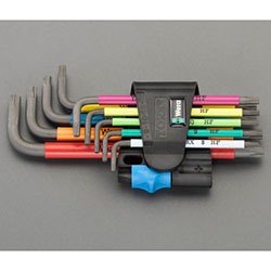 9-Piece Set, "Torx" Key Wrench (With hold function)