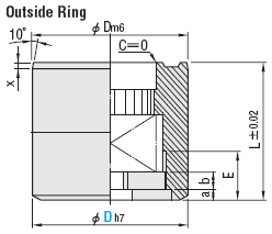 Date Marked Pin Sets (PL Exchange・Outer Corner Tapered Type):Related Image