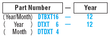 Date Marked Pin Sets (PL Exchange・Outer Corner Tapered Type):Related Image