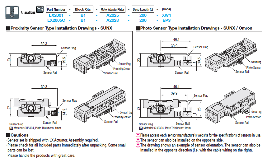 Single Axis Actuators LX20 Standard / Cover Type:Related Image