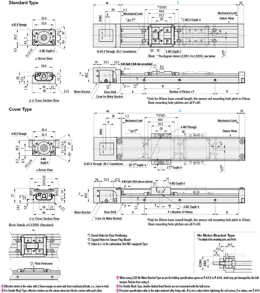 Single Axis Actuators LX20 Standard / Cover Type:Related Image