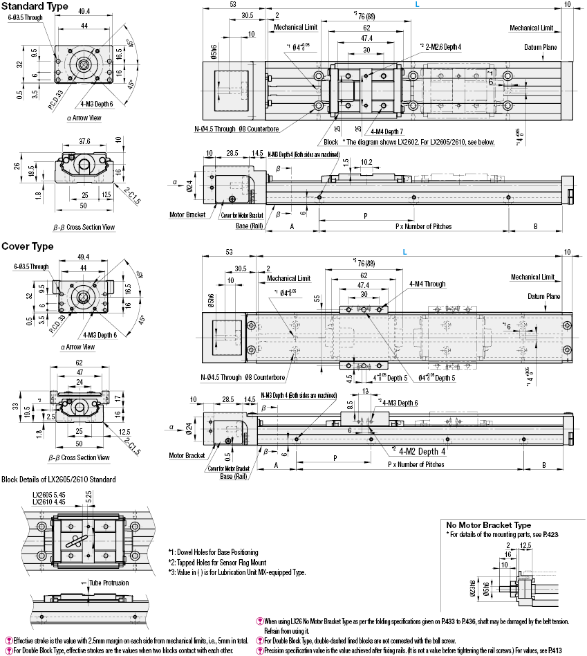 Single Axis Actuators LX26 Standard / Cover Type:Related Image