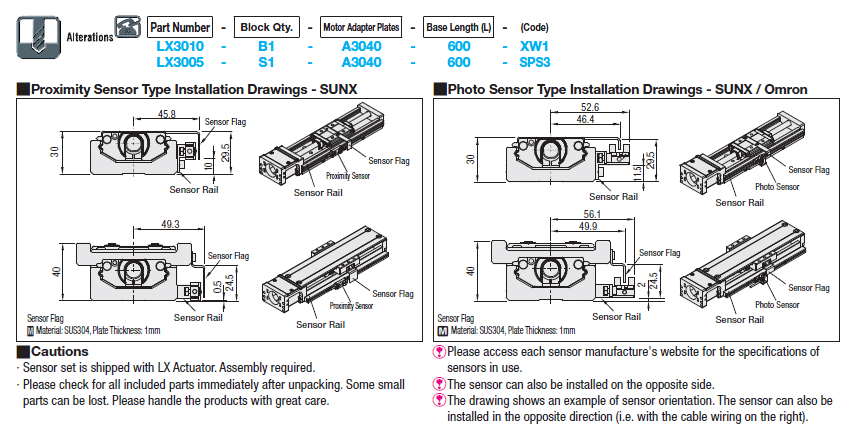 Single Axis Actuators LX30 Standard / Cover Type:Related Image