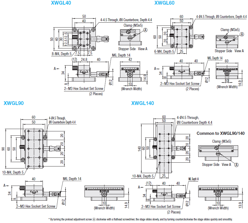 [High Precision] X-Axis Dovetail Slide, Rack & Pinion - Extended Knob:Related Image