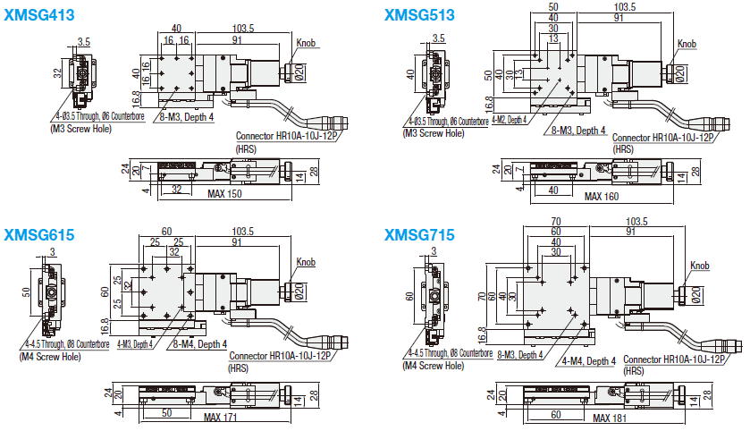 [Motorized] X-Axis, Linear Ball Slide:Related Image