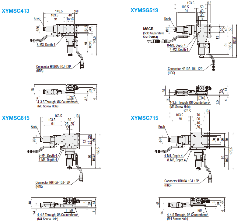 [Motorized] XY-Axis, Linear Ball Slide:Related Image