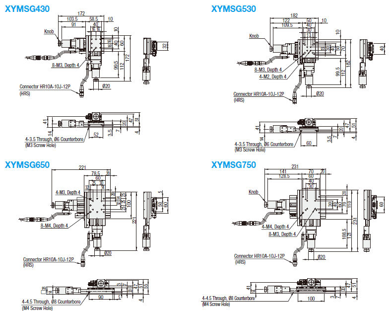 [Motorized] XY-Axis, Linear Ball Slide:Related Image