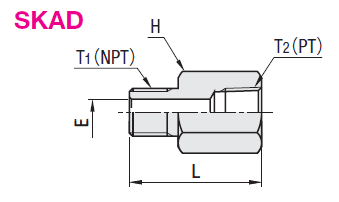 Stainless Steel Pipe Fittings Thread Conversion Type Adapter:Related Image