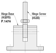 Hinge Bolt - Flat Face:Related Image