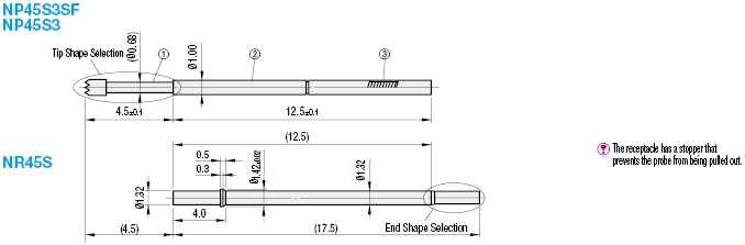 Contact Probes/NP45S3SF/NP45S3 Series:Related Image