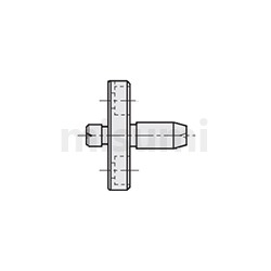 Usage outline of flanged locating pins Locating Pins