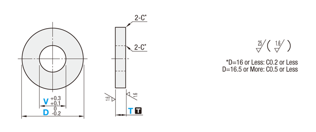 Metal Washers -T Dimension Tolerance Selectable-:Related Image