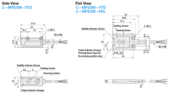 Photoelectric Sensors with Built-in Amplifier - Miniature:Related Image