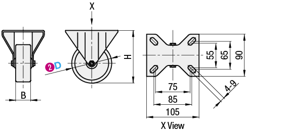 Casters  Medium Load  Wheel Material: Polypropylene:Related Image