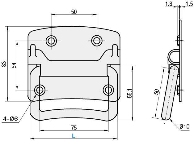 【経済型】横付取手:Related Image