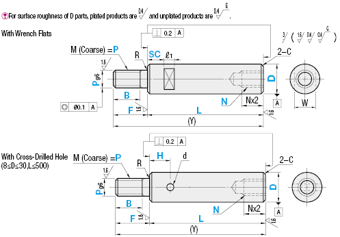 Linear Shafts-Both Ends Threaded:Related Image