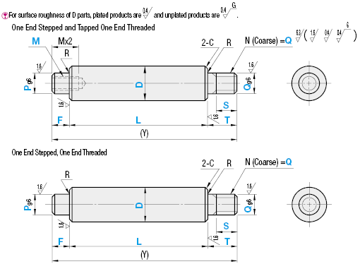 One End Stepped/One End Threaded:Related Image