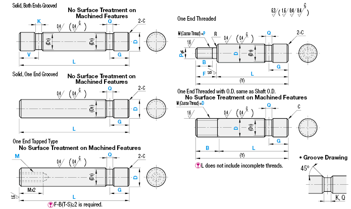 Ends Grooved/Threaded/Tapped/Stepped:Related Image