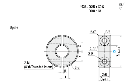 Shaft Collars/Split/Plastic:Related Image