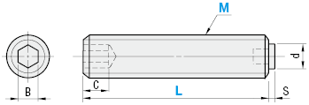 Hex Socket Set Screws - Soft Tips:Related Image