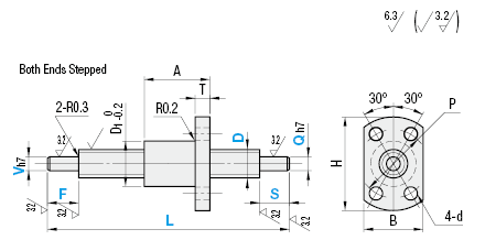 Miniature Slide Screws/Both Ends Stepped:Related Image