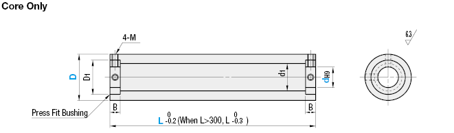 Pipe Rollers - Straight Type with Set Screw (L100~1000):Related Image