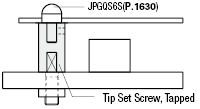 Support Pins - Flat, Tip Set Screw - Tapped:Related Image