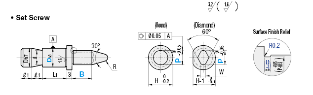 Insulating Locating Pins for Jigs & Fixtures - Threaded:Related Image