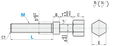 Adjusting Bolts/Hex/Coarse/Fine:Related Image