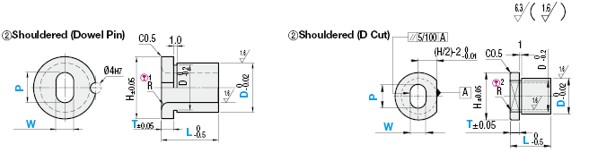 Bushings for Inspection Components/Oval/Shouldered:Related Image