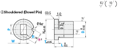 Bushings for Inspection Components/Square/Shouldered:Related Image