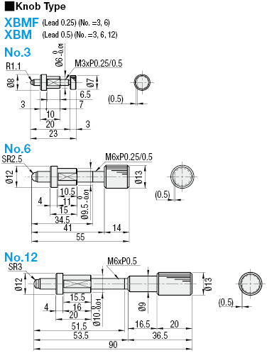 [Precision] Feed Screw (Pitch 0.25):Related Image