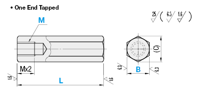 Hex Posts - One End Tapped:Related Image