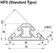 Aluminum Extrusion 8 Series/slot width 10/45 Degree:Related Image