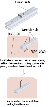 Aluminum Extrusion 8 Series/slot width 10/80x80x40mm, Parallel Surfacing:Related Image