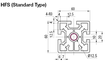 Aluminum Extrusion 8-60 Series/slot width 10/60x60mm:Related Image