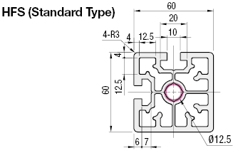 Aluminum Extrusion 8-60 Series/slot width 10/60x60mm:Related Image