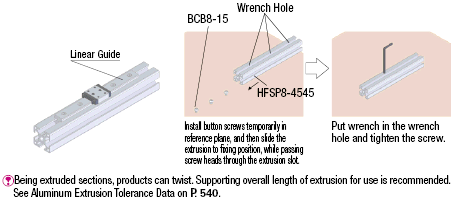 Aluminum Extrusion 8-45 Series/slot width 10/45x45mm, Parallel Surfacing:Related Image