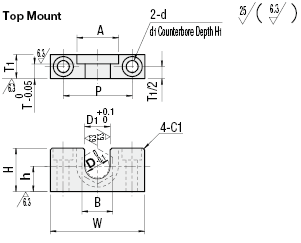 Holders/Top Mount/Flange:Related Image