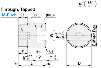 Floating Joints/T-Slots/(Through Hole Type) Tapped:Related Image