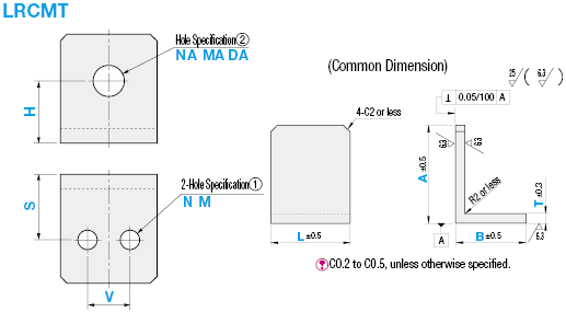 L Shape Finished Angle Mounting Plates/Brackets:Related Image