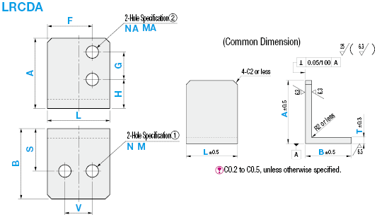 L Shape Finished Angle Mounting Plates/Brackets:Related Image