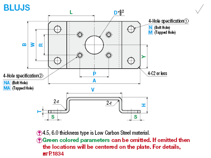 Sheet Metal Mounting Plates/Brackets/Convex Bent:Related Image