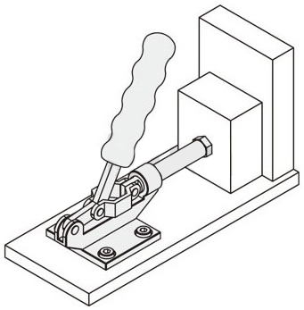 Example of using one-touch clamp