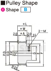 MISUMI Timing Pulley Shape B