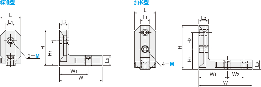 角槽连接件