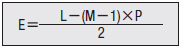 E dimension calculation formula