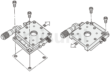 Standard Installation Method of MISUMI Manual X-Axis Positioning Stage