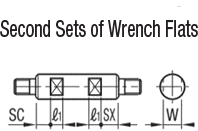 Shaft - Both Ends Threaded with Cross-Drilled Hole / Wrench Flats, Related Image 2_Alteration Details