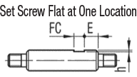 Shaft - Both Ends Threaded with Cross-Drilled Hole / Wrench Flats, Related Image 3_Alteration Details